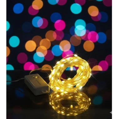 Dây Đèn LED Hạt Gạo 10m-100m Đèn Nháy Chống Nước Trang Trí Tết Cây Nhà Cửa