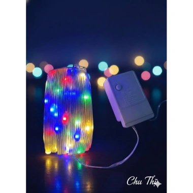 Dây Đèn LED Hạt Gạo 10m-100m Đèn Nháy Chống Nước Trang Trí Tết Cây Nhà Cửa 6 Dây Đèn LED Hạt Gạo 10m-100m Đèn Nháy Chống Nước Trang Trí Tết Cây Nhà Cửa 6