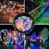 Dây Đèn LED Hạt Gạo 10m-100m Đèn Nháy Chống Nước Trang Trí Tết Cây Nhà Cửa 8