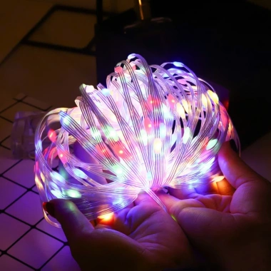 Dây đèn LED hạt gạo siêu sáng, chống nước, ngoài trời, Giáng Sinh, Noen lễ Tết - Giá 33.950₫