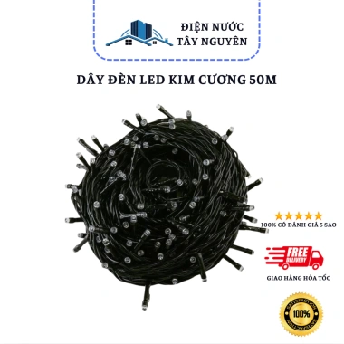 Dây Đèn Led Kim Cương Vàng - Cuộn Đèn Ngoài Trời Trang Trí Noel & Tết, 15.000 VND 3 Dây Đèn Led Kim Cương Vàng - Cuộn Đèn Ngoài Trời Trang Trí Noel & Tết, 15.000 VND 3