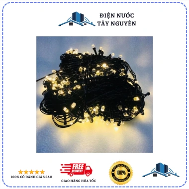Dây Đèn Led Kim Cương Vàng - Cuộn Đèn Ngoài Trời Trang Trí Noel & Tết, 15.000 VND 5 Dây Đèn Led Kim Cương Vàng - Cuộn Đèn Ngoài Trời Trang Trí Noel & Tết, 15.000 VND 5