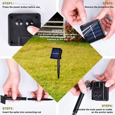 Dây Đèn LED LAMJAD 32M Năng Lượng Mặt Trời Chống Thấm, Trang Trí Sân Vườn, Giáng Sinh, Tiệc Cưới - Giá 78.999đ