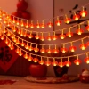 Dây đèn LED lồng đèn khía nhỏ trang trí Tết 5m-10m, may mắn, giá 49.000₫ 6