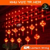 Dây Đèn LED Lồng Đèn Ngang 4-5m Đầu Nối Dài Chống Thấm Ngoài Trời - Tết 2.025 50k