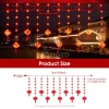 Dây Đèn LED Lồng Đèn Ngang 4-5m Đầu Nối Dài Chống Thấm Ngoài Trời - Tết 2.025 50k 6