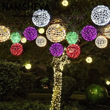 Dây đèn LED NAMSHEVA 20cm - Đèn treo cổ tích đa màu, bóng mây, giá chỉ 76.010đ