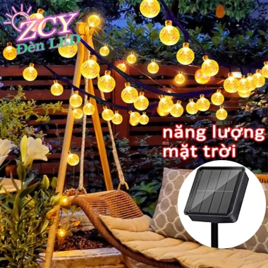 Dây đèn LED năng lượng mặt trời chống nước - Trang trí sân vườn, giá chỉ 69.999 VND