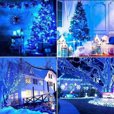 Dây Đèn LED Năng Lượng Mặt Trời Chống Thấm 103-7m Trang Trí Sân Vườn Tiệc Cưới Giá 92.389₫ 3