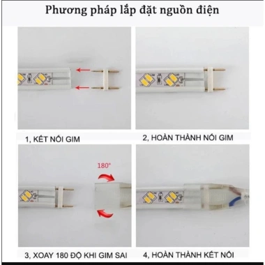 Dây đèn LED ngoài trời 30m‑5m siêu sáng 2 hàng, chống nước, kèm nguồn điều khiển - giá chỉ 73.000₫ 7