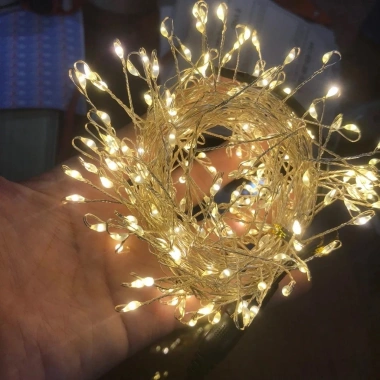 Dây Đèn LED Nguyệt Quế Vàng Nắng 10M Chỉnh Độ Đèn Rễ Cây Cây Thông Noel Giá 195k