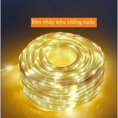 Dây đèn LED nhấp nháy hạt gạo 16 triệu màu 220V chống nước - 10‑50m, giá chỉ 65.000₫