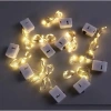 Dây đèn LED nháy 100 bóng vàng 1m, 3 chế độ, có pin - Trang trí Tết, Giáng sinh 4