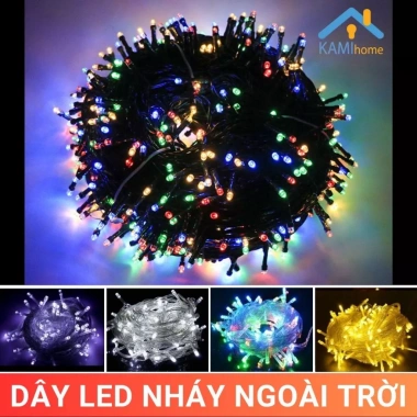 Dây đèn LED nháy 26.001 trang trí Noel, Giáng Sinh, Tết, cây thông, đào, mai, quất, ngoài trời - trong nhà – 17.000đ