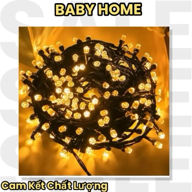 Dây Đèn LED Nháy 50m IP65 Chống Nước Nhiều Màu Trang Trí Ngoài Trời 2 Dây Đèn LED Nháy 50m IP65 Chống Nước Nhiều Màu Trang Trí Ngoài Trời 2