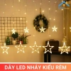Dây đèn LED nháy cây thông Noel kiểu Rèm - Trang trí nội thất quán cafe, Giáng sinh, Tết, giảm giá 21% chỉ 79.000₫