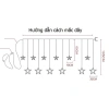 Dây đèn LED nháy cây thông Noel kiểu Rèm - Trang trí nội thất quán cafe, Giáng sinh, Tết, giảm giá 21% chỉ 79.000₫ 4