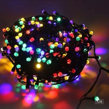 Dây Đèn LED Nháy Chớp Kim Cương 50m - Trang Trí Tết, Sinh Nhật, Ngoài Trời - 75.000đ
