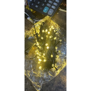 Dây đèn LED nháy kim cương 14m/31m, bóng LED to, hộp điều khiển đa chế độ, giá 87.000₫