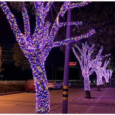 Dây Đèn LED Nháy Kim Cương 20-40m Nhiều Màu, Chống Nước IP65 - Trang Trí Noel và Tết, Giá 29.000₫