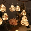 Dây đèn LED nháy rèm banh cầu tuyết Giáng Sinh Noen - Đèn cắm điện, giảm giá 2
