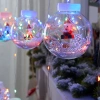 Dây đèn LED nháy rèm banh cầu tuyết Giáng Sinh Noen - Đèn cắm điện, giảm giá 6