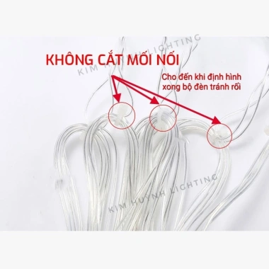Dây đèn LED nháy rèm trăng sao, trang trí Giáng Sinh, Noen Lễ Tết ngoài trời, giá 108k 9 Dây đèn LED nháy rèm trăng sao, trang trí Giáng Sinh, Noen Lễ Tết ngoài trời, giá 108k 9