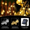 Dây Đèn LED Pha Lê 5-10m Năng Lượng Mặt Trời Chống Nước 8 Kiểu Nháy Trang Trí Ngoại Cảnh 2