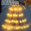 Dây đèn LED pháo hoa 3m bộ 5 dây ánh sáng vàng đa màu, trang trí lễ Tết giảm giá 2