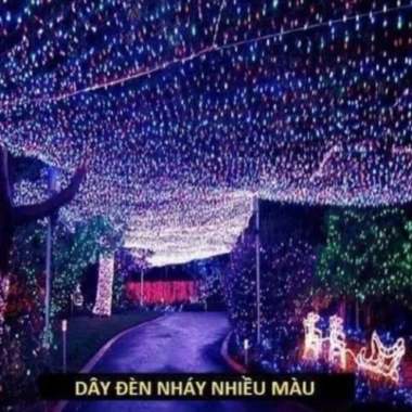 Dây đèn LED PTLUXURY 40m chống nước, bền cao, trang trí ngoài trời giá 55.000 VND