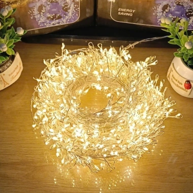 Dây đèn LED rẻ cây 20‑100m, chớp nháy, ánh sáng trắng‑vàng – Giá chỉ 225.000đ 6