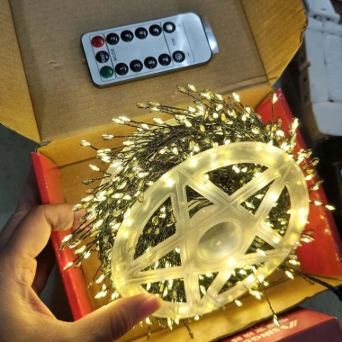 Dây đèn LED rẻ cây 20‑100m, chớp nháy, ánh sáng trắng‑vàng – Giá chỉ 225.000đ 10