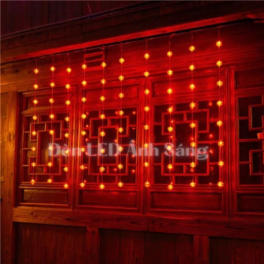 Dây đèn LED Rèm lồng 4,5m 10 sợi - Trang trí Lễ Tết, giá ưu đãi 185.000 VND 4