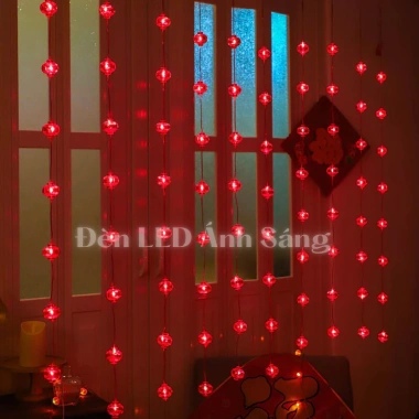 Dây đèn LED Rèm lồng 4,5m 10 sợi - Trang trí Lễ Tết, giá ưu đãi 185.000 VND 7
