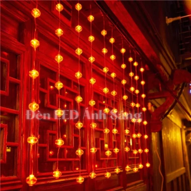 Dây đèn LED Rèm lồng 4,5m 10 sợi - Trang trí Lễ Tết, giá ưu đãi 185.000 VND 8
