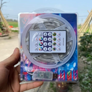 Dây đèn LED RGB nháy USB 10-20m 16 triệu màu, nháy theo nhạc, chống nước, điều khiển remote - Giá chỉ 69.899₫ 6