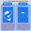 Dây đèn LED SMD2.835 bọc nhựa sắc màu 5‑30m chống nước, tặng nguồn 220V, hắt trần 3