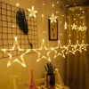 Dây đèn LED thả 10 ngôi sao nháy đa màu - Trang trí Noel, Giáng sinh, tiệc Năm Mới, giá 39.000đ 2