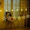 Dây đèn LED thả 10 ngôi sao nháy đa màu - Trang trí Noel, Giáng sinh, tiệc Năm Mới, giá 39.000đ 9