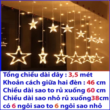 Dây đèn LED thả 10 ngôi sao nháy đa màu - Trang trí Noel, Giáng sinh, tiệc Năm Mới, giá 39.000đ 10 Dây đèn LED thả 10 ngôi sao nháy đa màu - Trang trí Noel, Giáng sinh, tiệc Năm Mới, giá 39.000đ 10