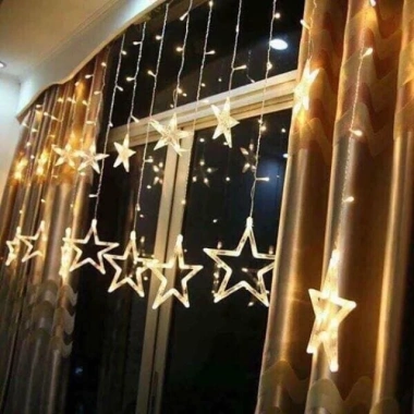 Dây đèn LED thả 12 ngôi sao nháy đa màu - Trang trí Noel, gia đình, quán, chúc mừng Năm Mới, giảm còn 89.000 2