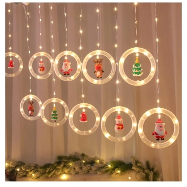 Dây đèn LED thả 12 ngôi sao nháy đa màu - Trang trí Noel, gia đình, quán, chúc mừng Năm Mới, giảm còn 89.000 6