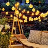 Dây đèn LED trang trí năng lượng mặt trời ONR – Quả cầu bi bọt, chống nước, 20‑50‑100 bóng, giá chỉ 113k 5