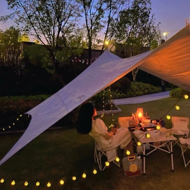 Dây đèn LED trang trí năng lượng mặt trời ONR – Quả cầu bi bọt, chống nước, 20‑50‑100 bóng, giá chỉ 113k