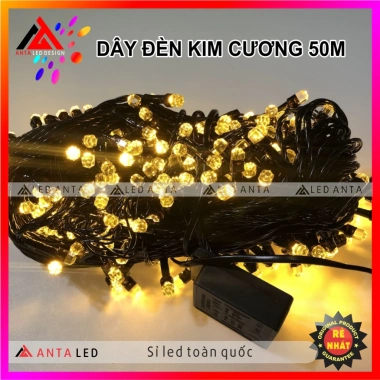 Dây đèn LED trang trí Tết 30m 20m 10m ánh sáng vàng vintage - Giá chỉ 115k