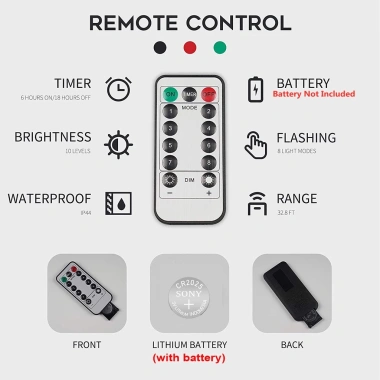 Dây Đèn LED Treo Rèm Cửa 3mx3m - Điều Khiển Từ Xa 13 Phím, Giá 62.699 VND