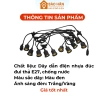Dây đèn ngoài trời 5m-10m chống nước, trang trí cà phê, Noel Tết - 99.000 VND 2