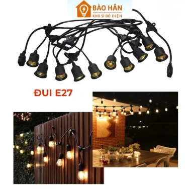 Dây đèn ngoài trời 5m-10m chống nước, trang trí cà phê, Noel Tết - 99.000 VND 3 Dây đèn ngoài trời 5m-10m chống nước, trang trí cà phê, Noel Tết - 99.000 VND 3