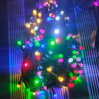 Dây Đèn Nháy Chớp LED Kim Cương 10-50m Nhiều Màu Chống Nước Trang Trí Noel Ngoài Trời Giá Ưu Đãi 29k