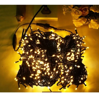 Dây Đèn Nháy Kim Cương 40m Nhiều Màu - Chống Nước, Đèn Led Ngoài Trời, Cây Thông Noel, Tết 5